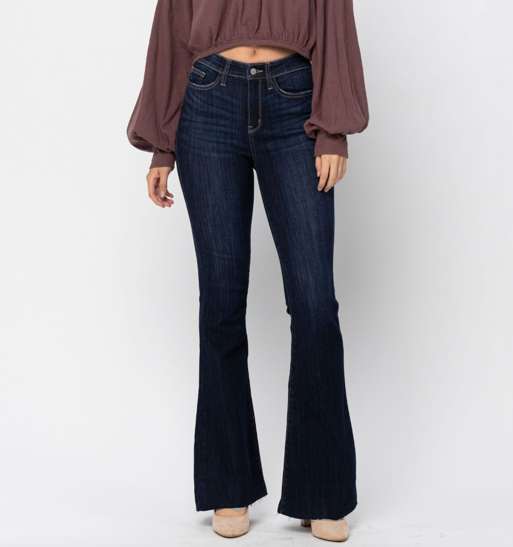 Tall Drink of Water Judy Blue Flare Jeans