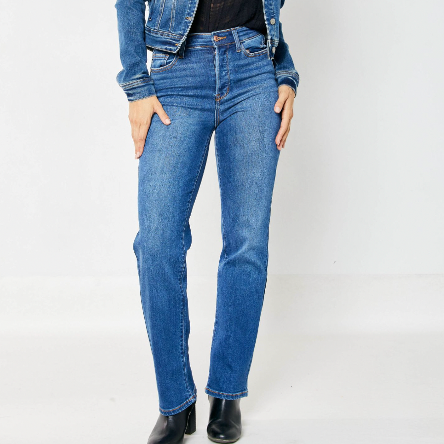 Judy Blue Button Fly Dad Jeans