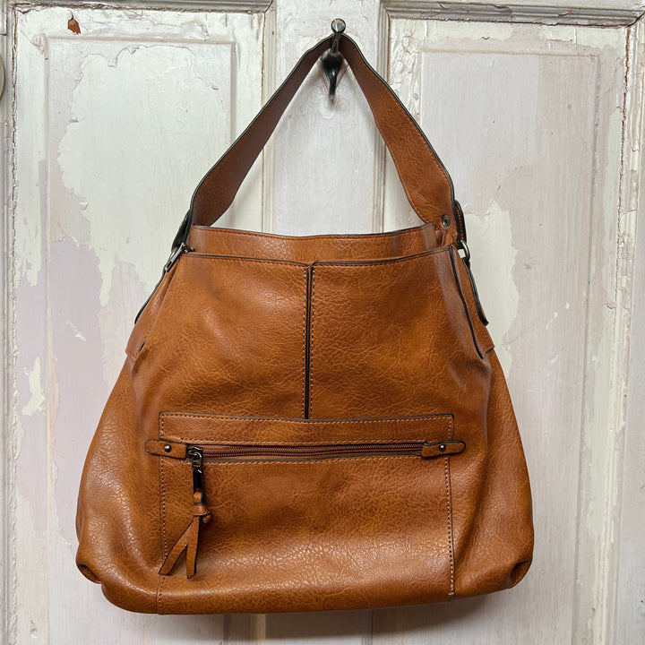 Addison Slouchy Handbag - Brown