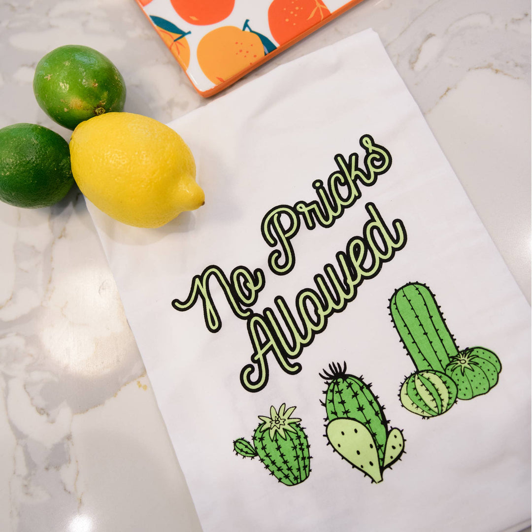 No Pricks Allowed | Funny Kitchen Towels