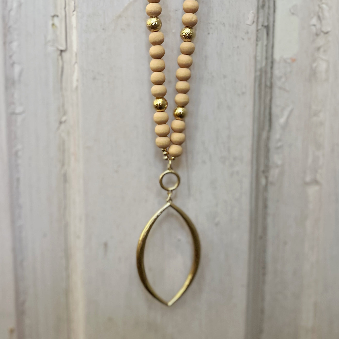 Get to the Point Necklace & Earring Combo - Natural