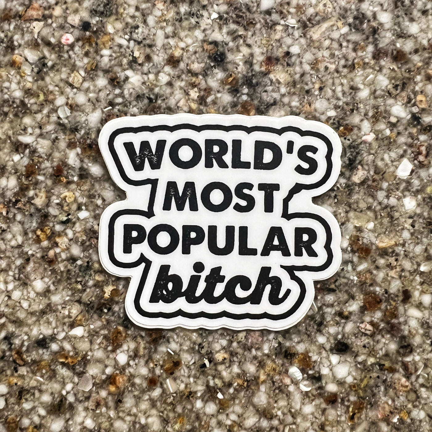 World's Most Popular B Sticker