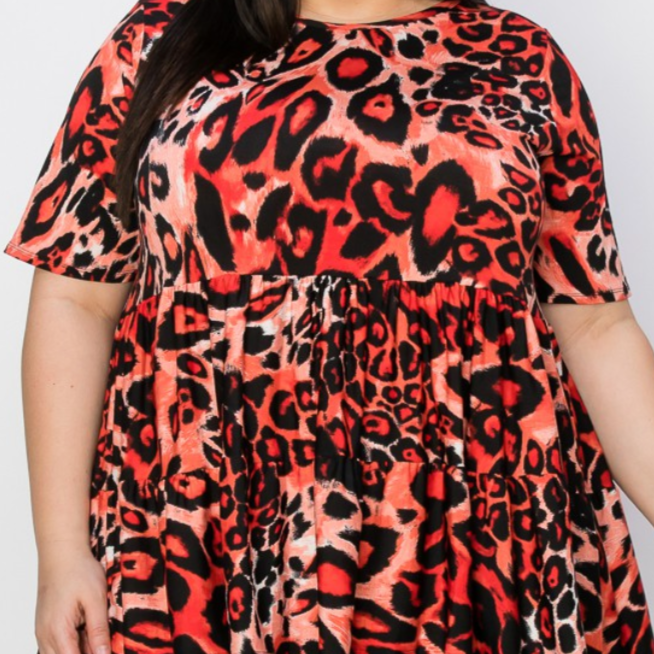 All Fired Up Animal Print Top