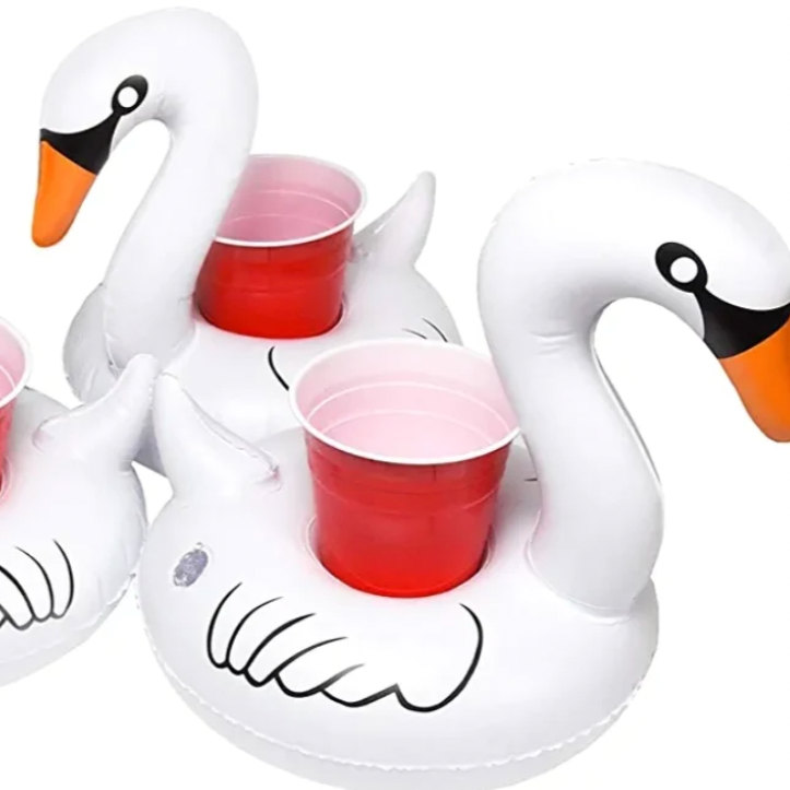 Inflatable Pool Cup Holder - Swan