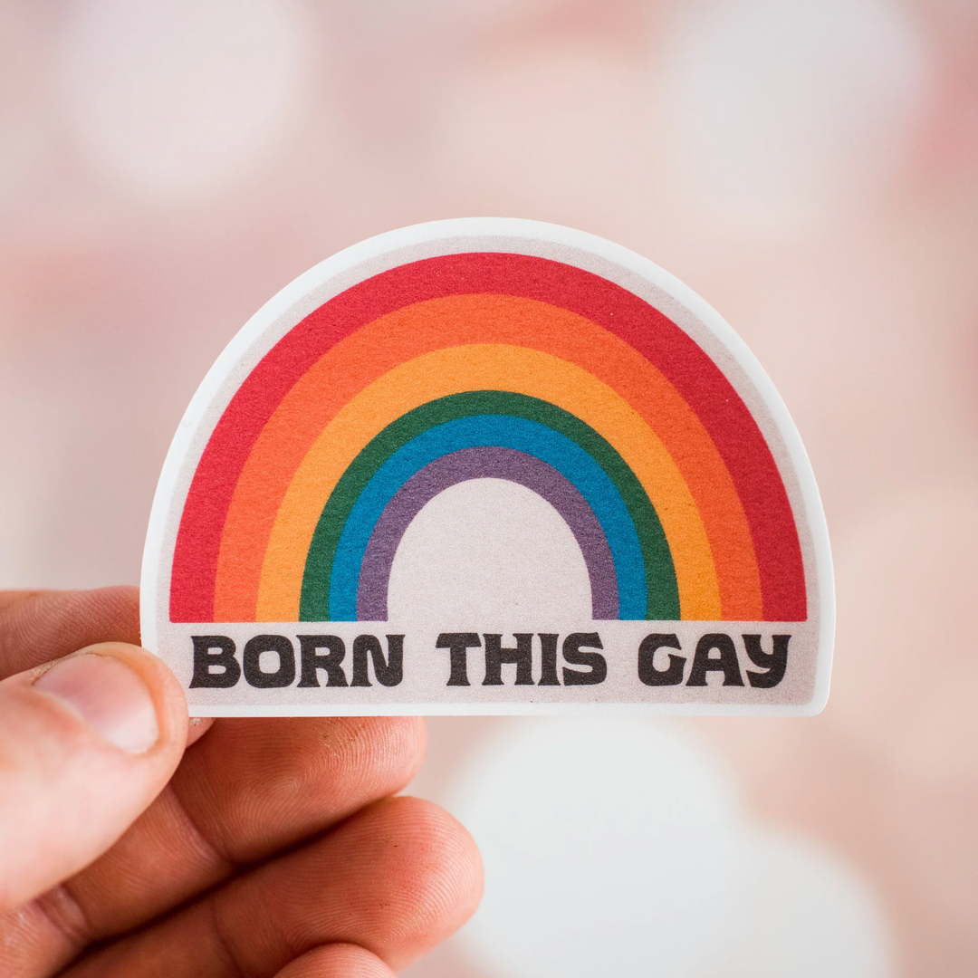 Born This Gay Waterproof Vinyl Sticker