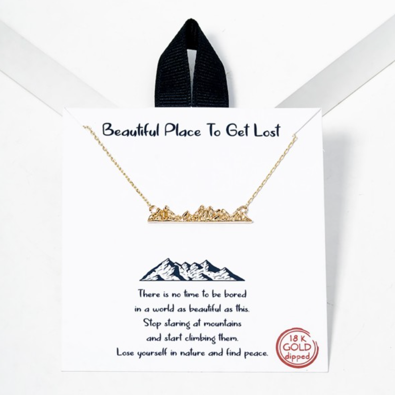 Beautiful Places to Get Lost Necklace