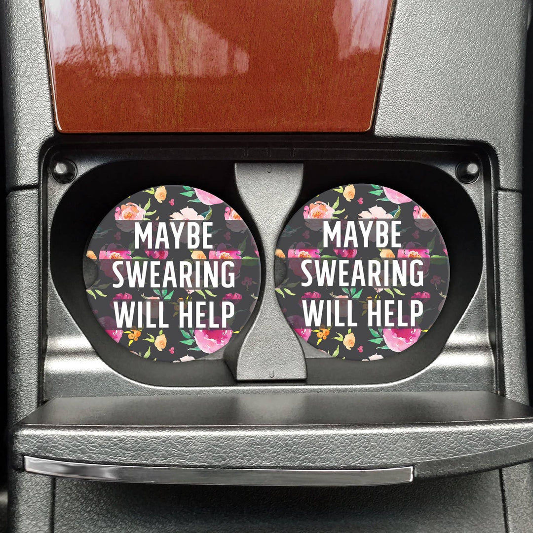 Maybe Swearing Will Help Car Coaster