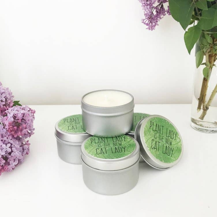 Plant Lady Scented Candle Tin