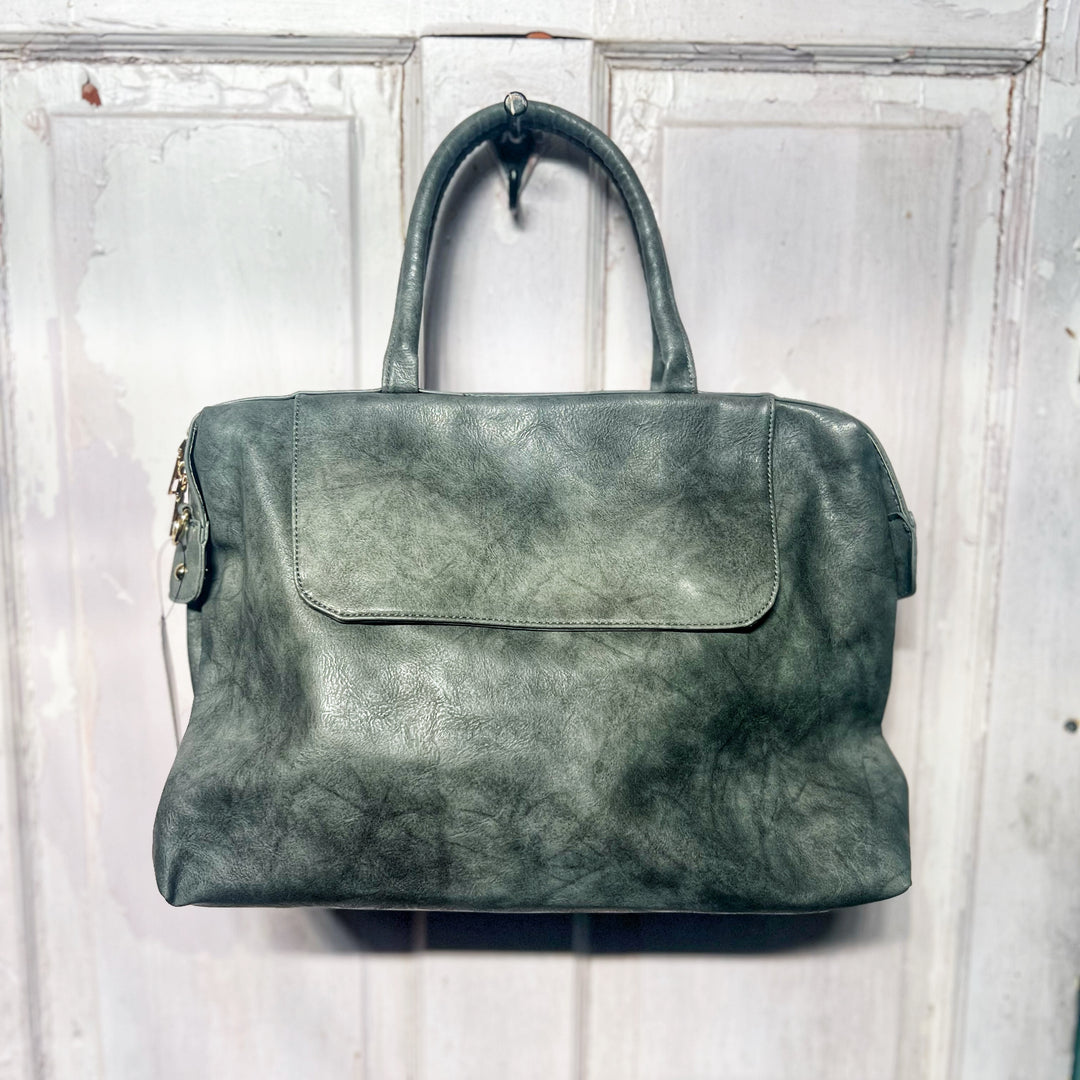 Stefanie Convertible Handbag: Gray
