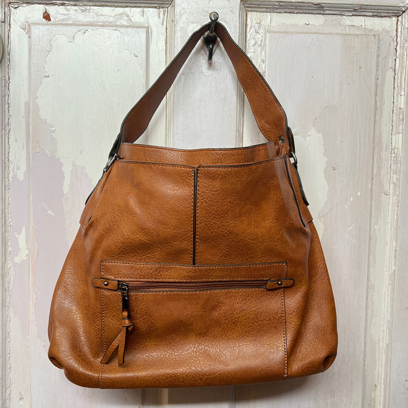 Addison Slouchy Handbag - Brown