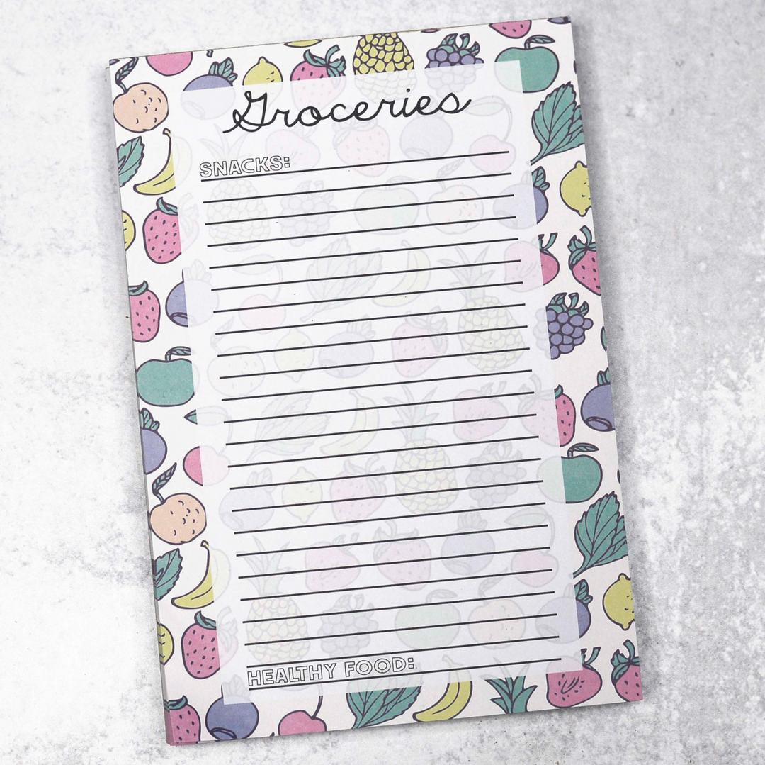 Groceries Magnetic Notepad