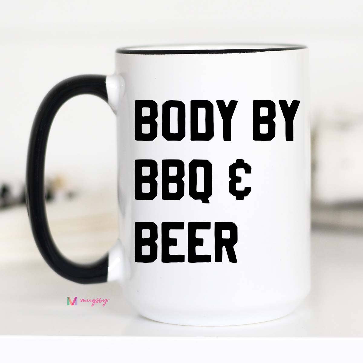 Body by BBQ and Beer Coffee Mug - 15 oz